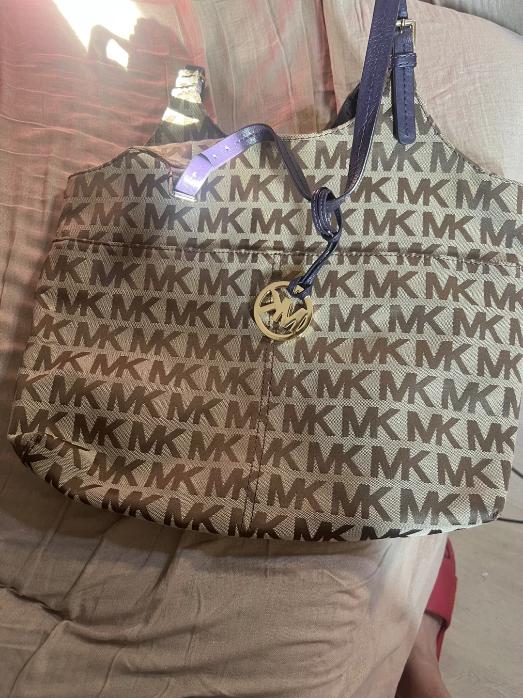 Michael Kors MK Logo Tote Bag