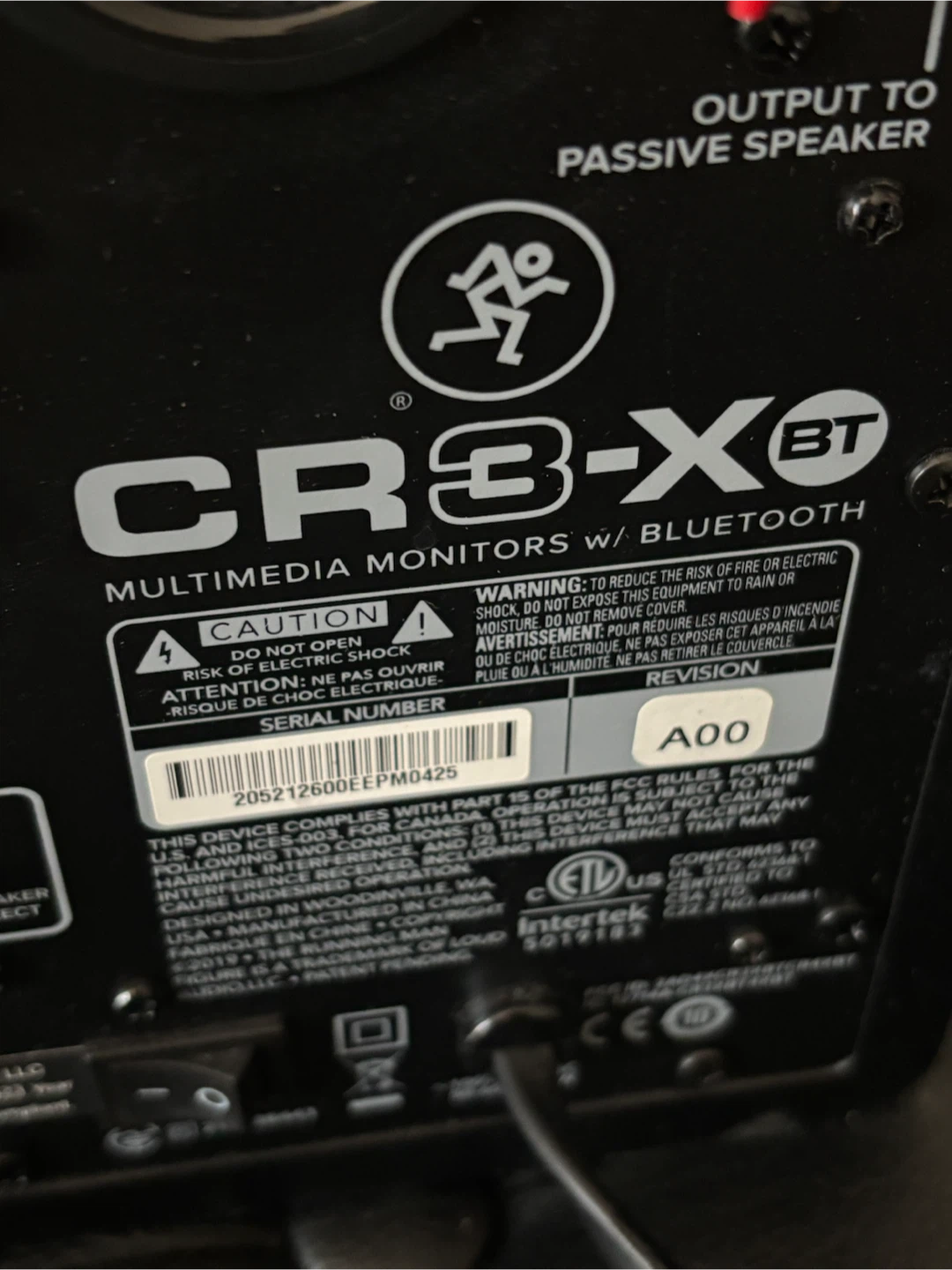 Mackie CR3-XBT 3" Studio Monitors with Bluetooth (Like New) - photo 3