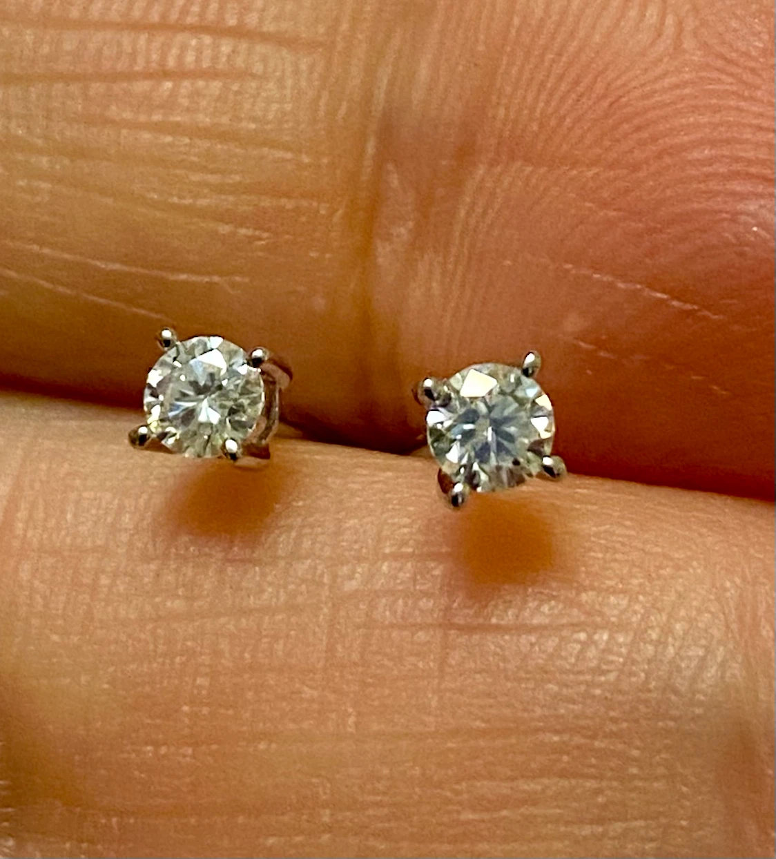 GRA Certified Sterling Silver Stud Earrings - photo 4