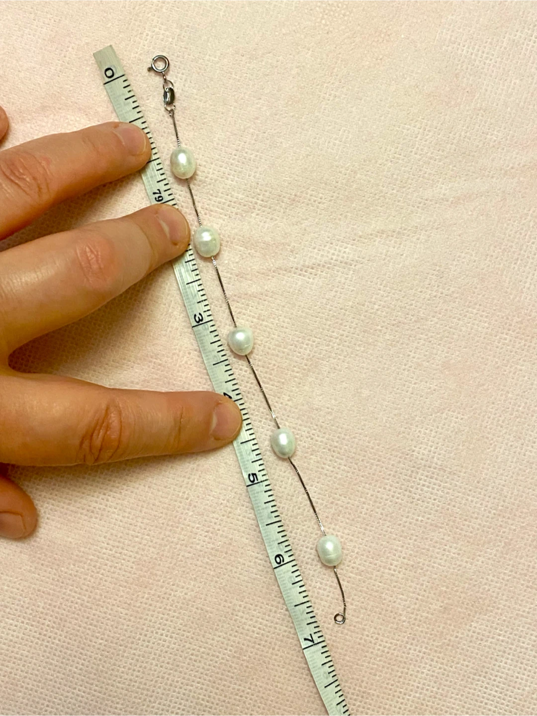 Sterling Silver Pearl Necklace and Bracelet Set - photo 4