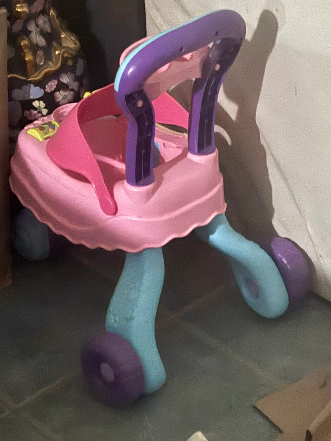 Pink Plastic Baby Walker