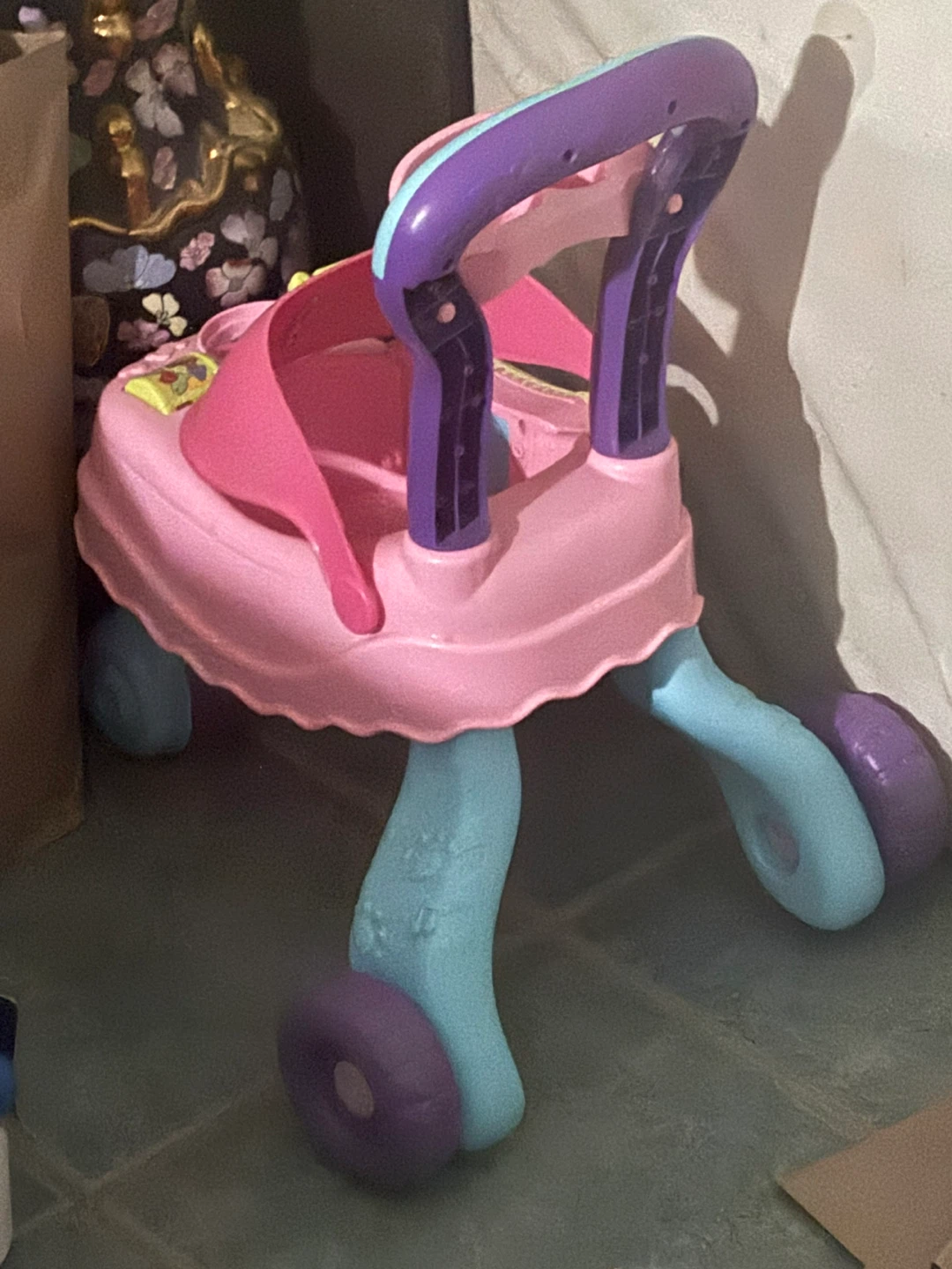 Pink Plastic Baby Walker - photo 2