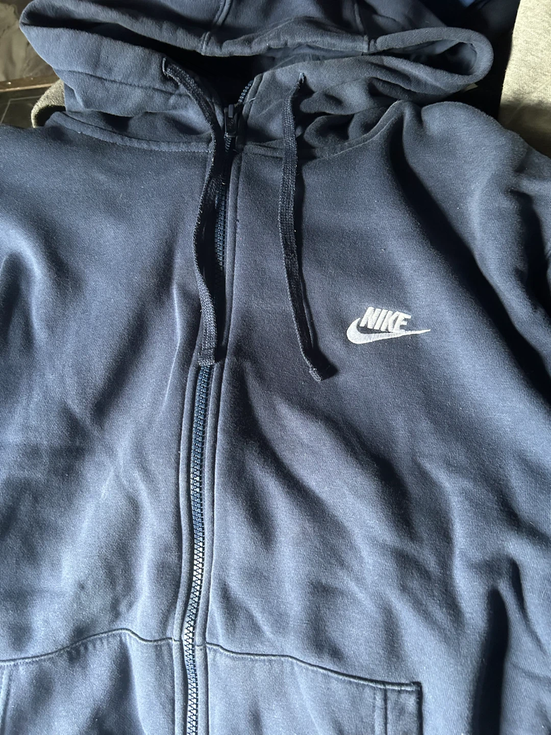 Nike Zip-Up Hoodie Navy Blue