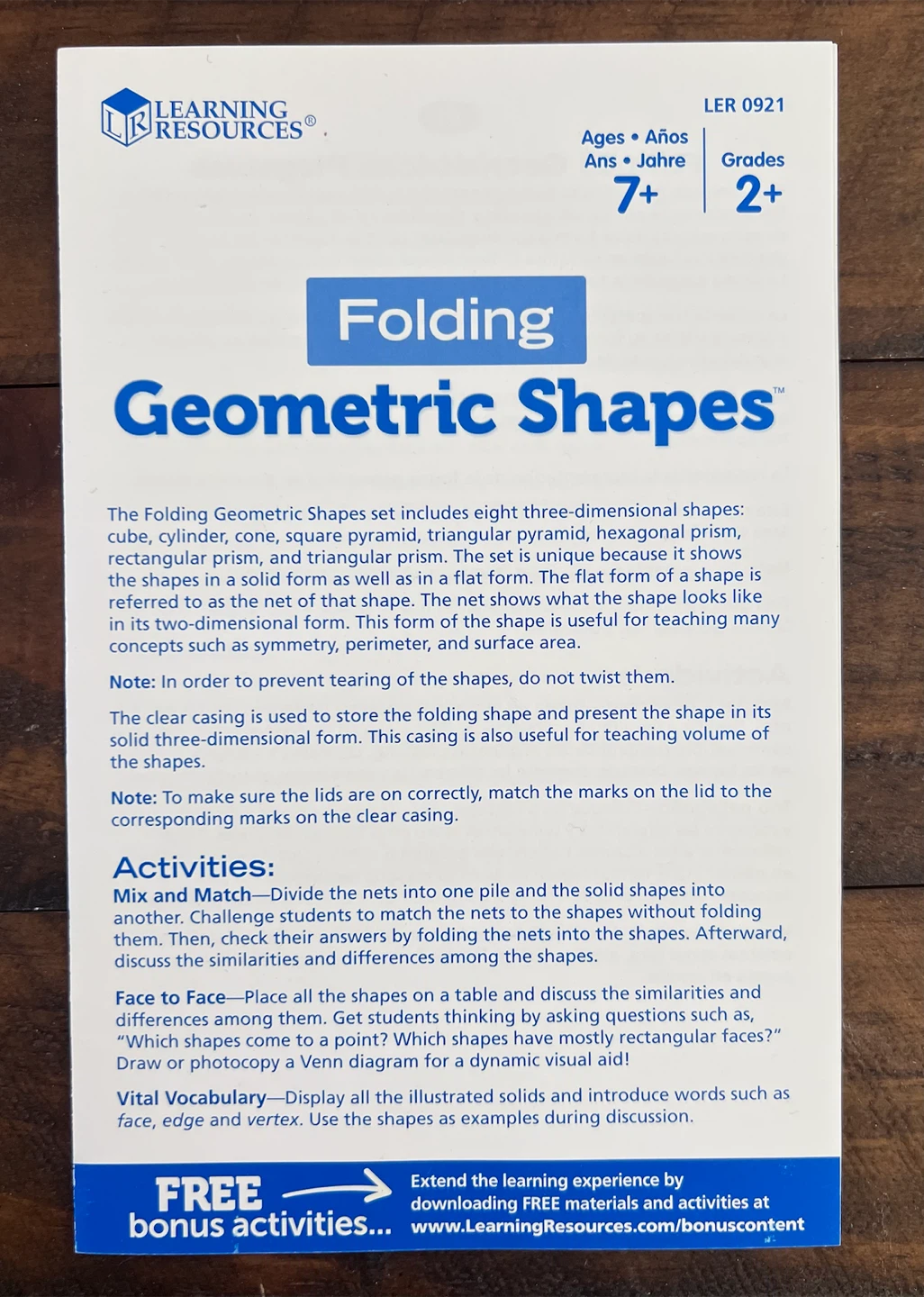 Learning Resources Folding Geometric Shapes for kids 7+ - photo 3