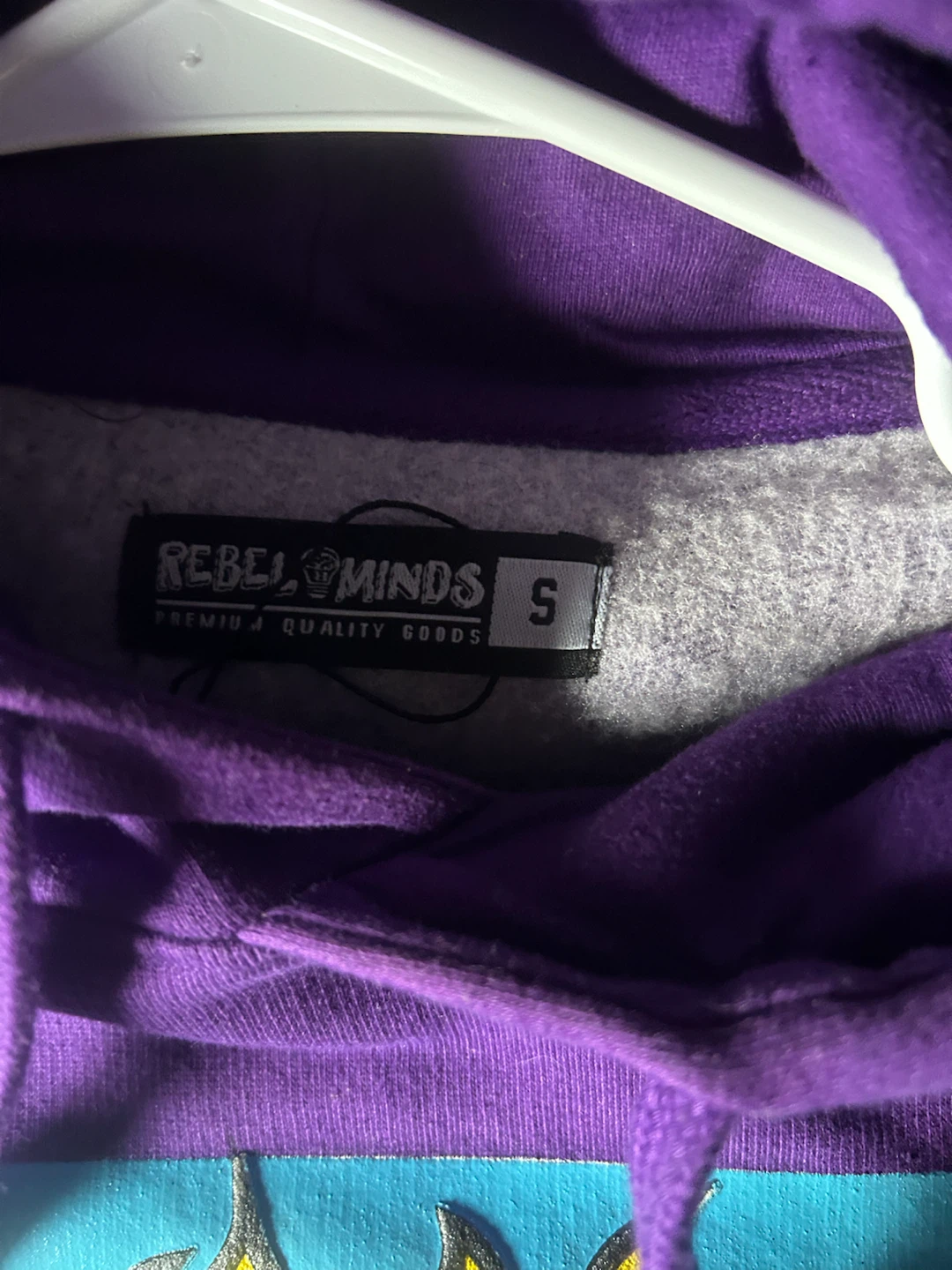 Rebel Minds Purple Emptiness Bear Hoodie - photo 2