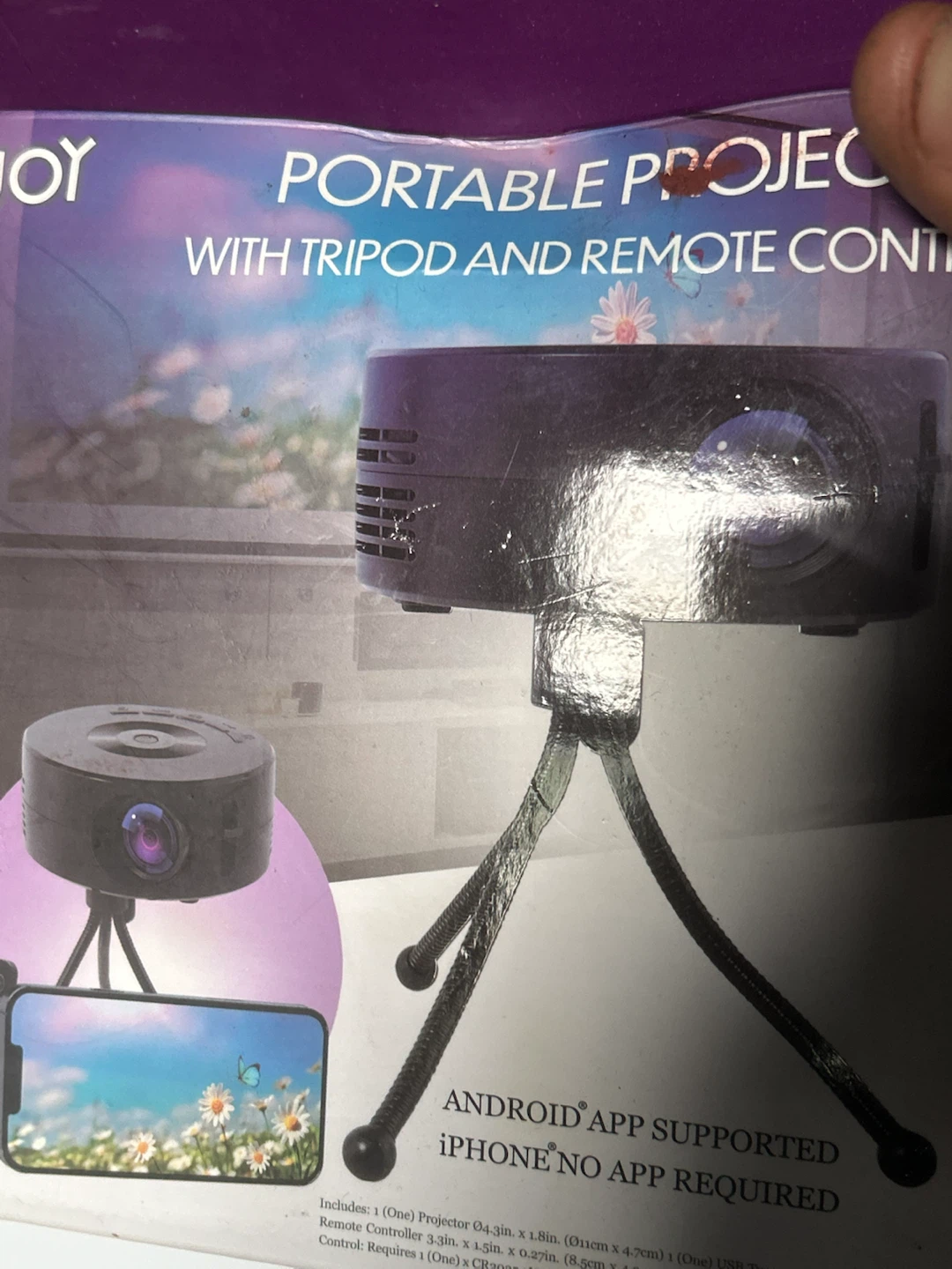 iJoy Portable Projector with Tripod and Remote