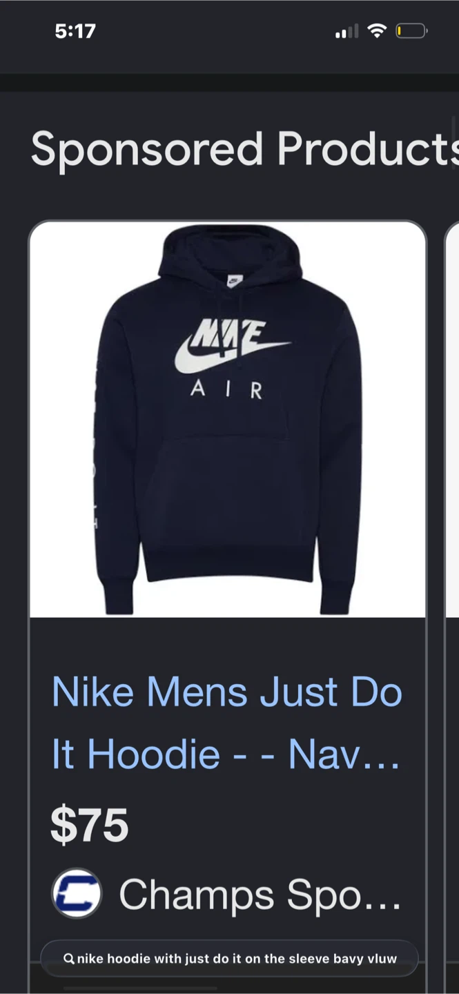 Nike Air Just Do It Hoodie Navy