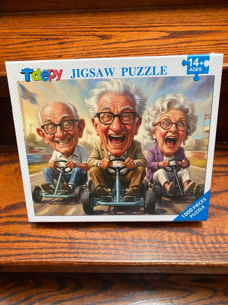 Tdepy 1000-Piece Senior Kart Racers Jigsaw Puzzle