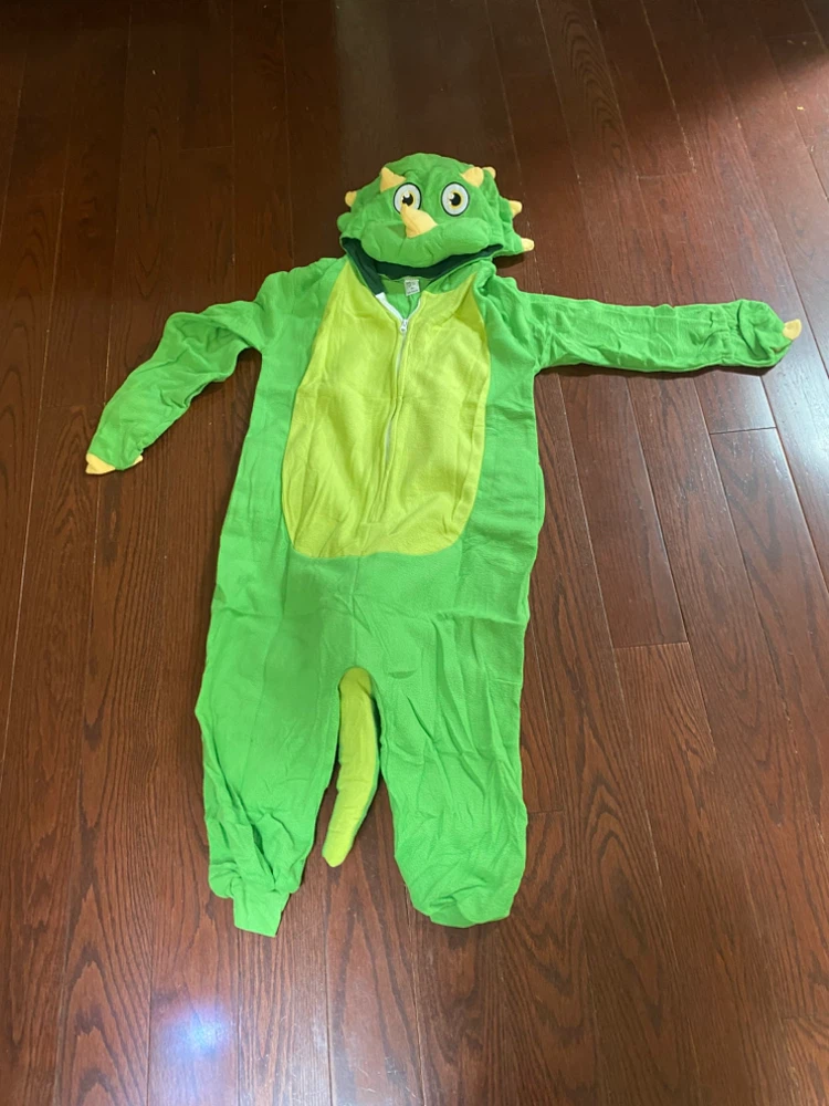 Kids Dinosaur Fleece Onesie Size 8Y