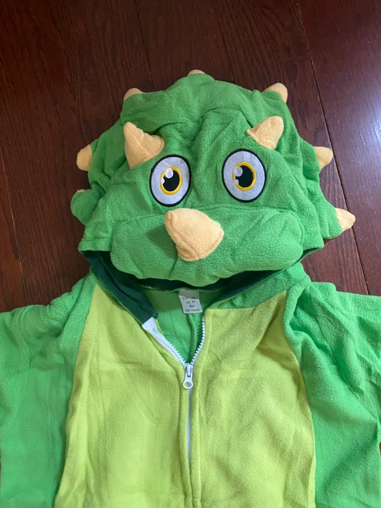 Kids Dinosaur Fleece Onesie Size 8Y - photo 2