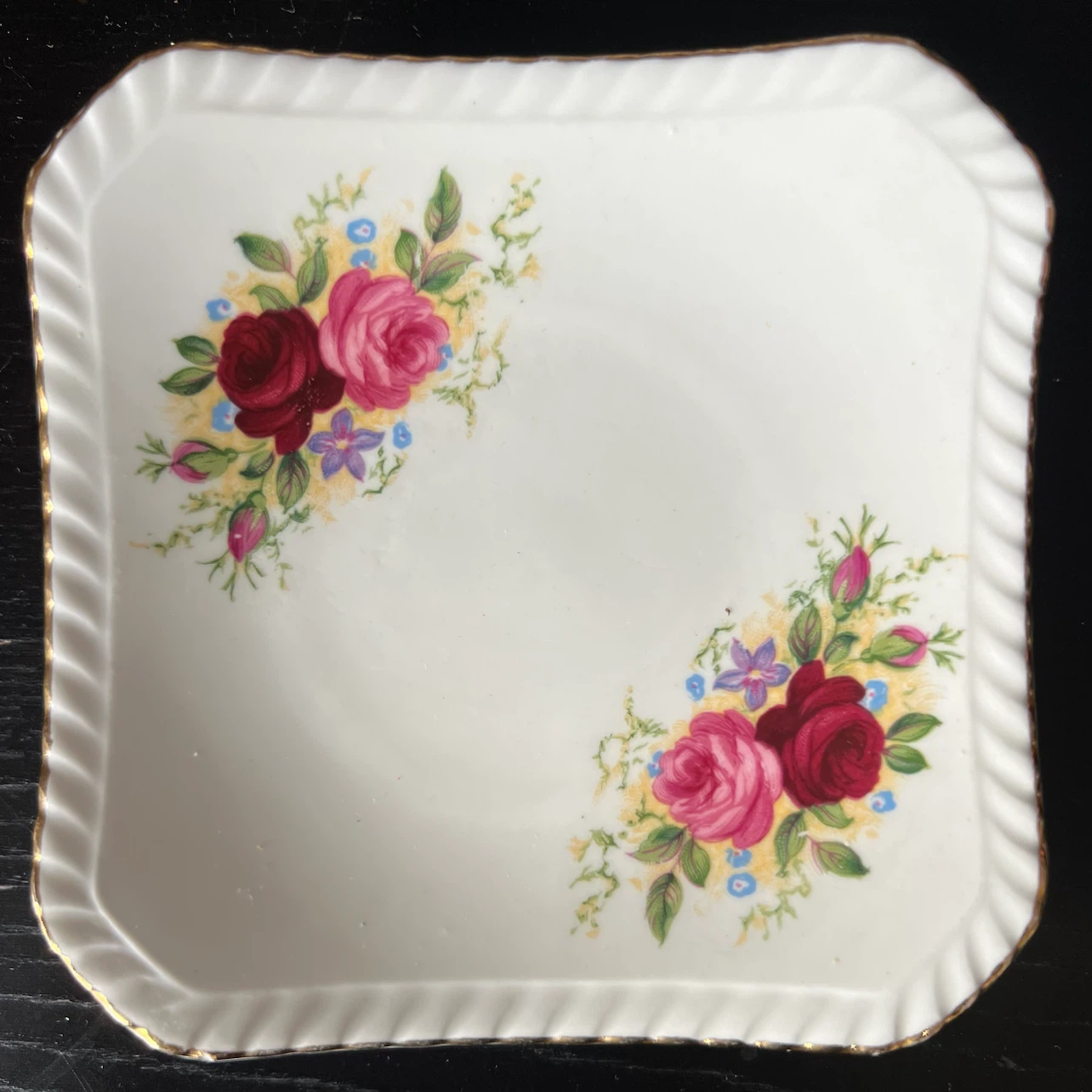 Royal Adderley Floral Bone China Saucer