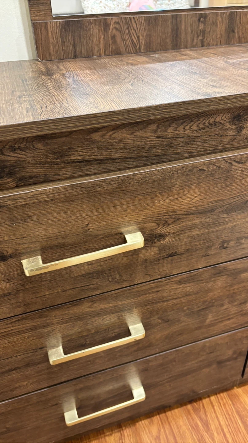 Brand new King size Dark wood bedroom set for sale - photo 4
