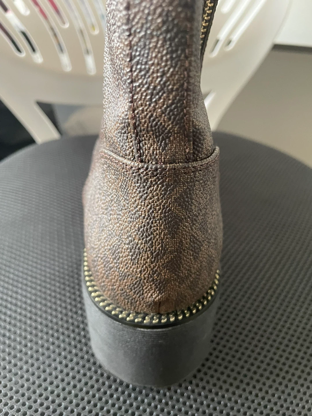 Michael Kors Logo Print Combat Boots - photo 4