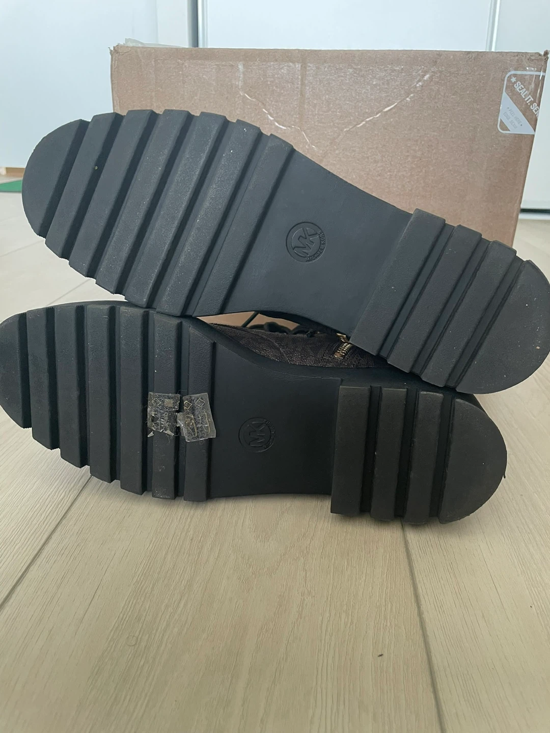 Michael Kors Logo Print Combat Boots - photo 5