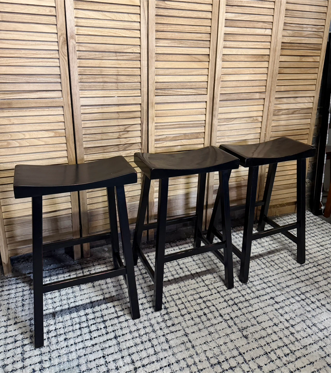 Set of 3 Pottery Barn Counter Stools