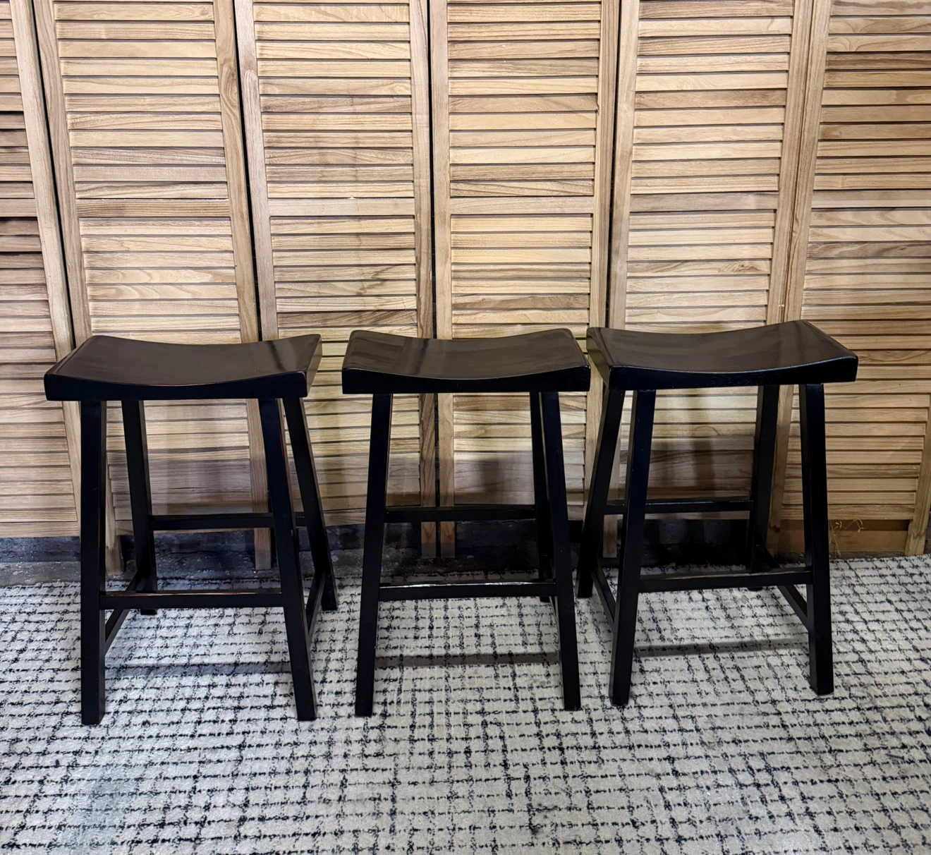 Set of 3 Pottery Barn Counter Stools - photo 2