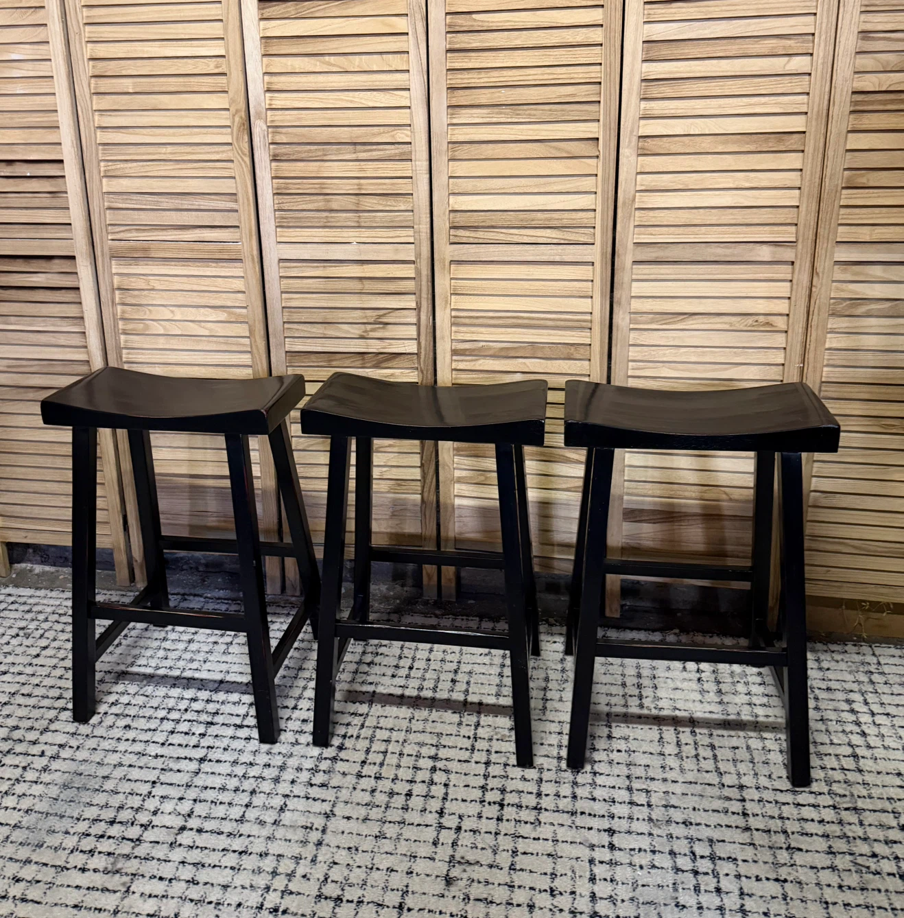 Set of 3 Pottery Barn Counter Stools - photo 3