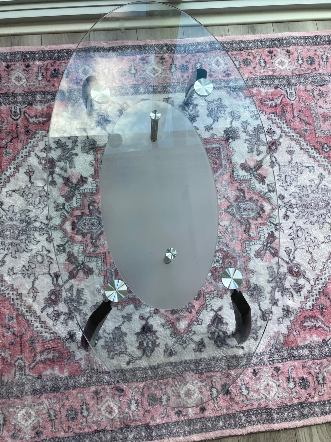 Oval Glass Coffee Table - photo 3