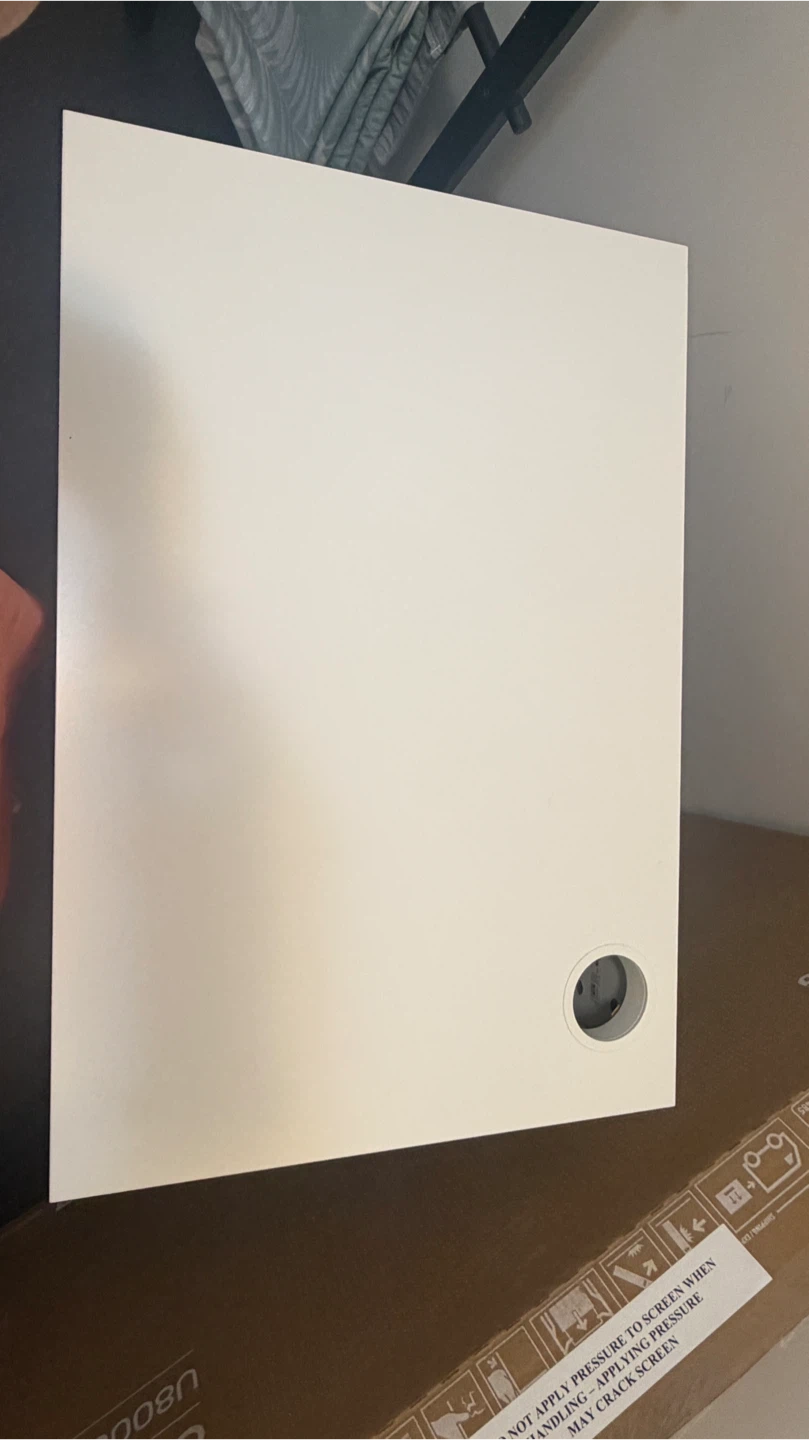 White IKEA MICKE Desk - photo 3