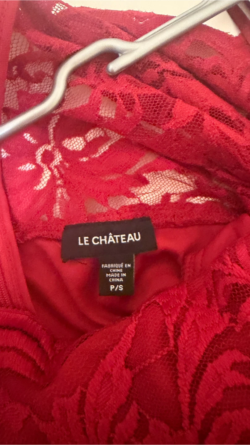 Le Château Red Lace Dress - photo 3