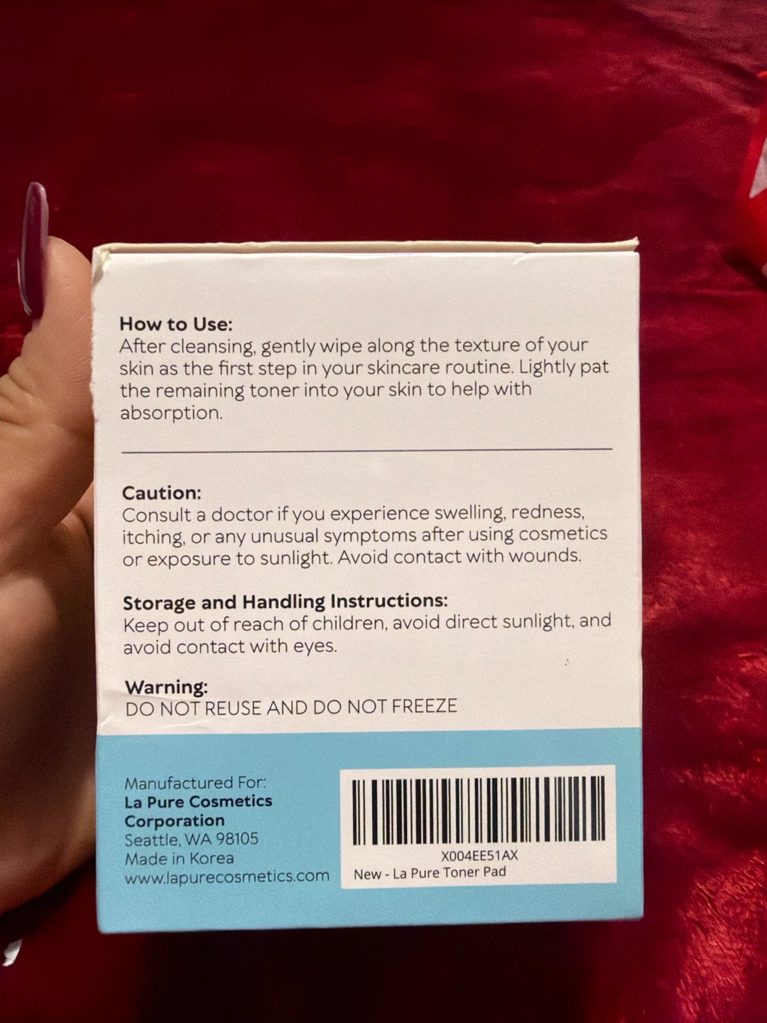 La Pure Gentle Daily Toner Pads 100 Count - photo 2