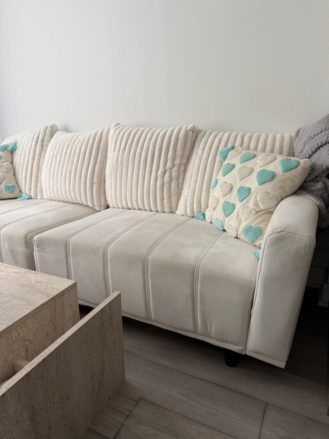 Cream Modern Sofa - photo 2