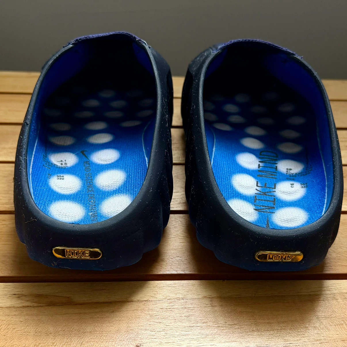 Nike Mind 001 Mules - Black/Blue - Size W9/M8 - photo 3