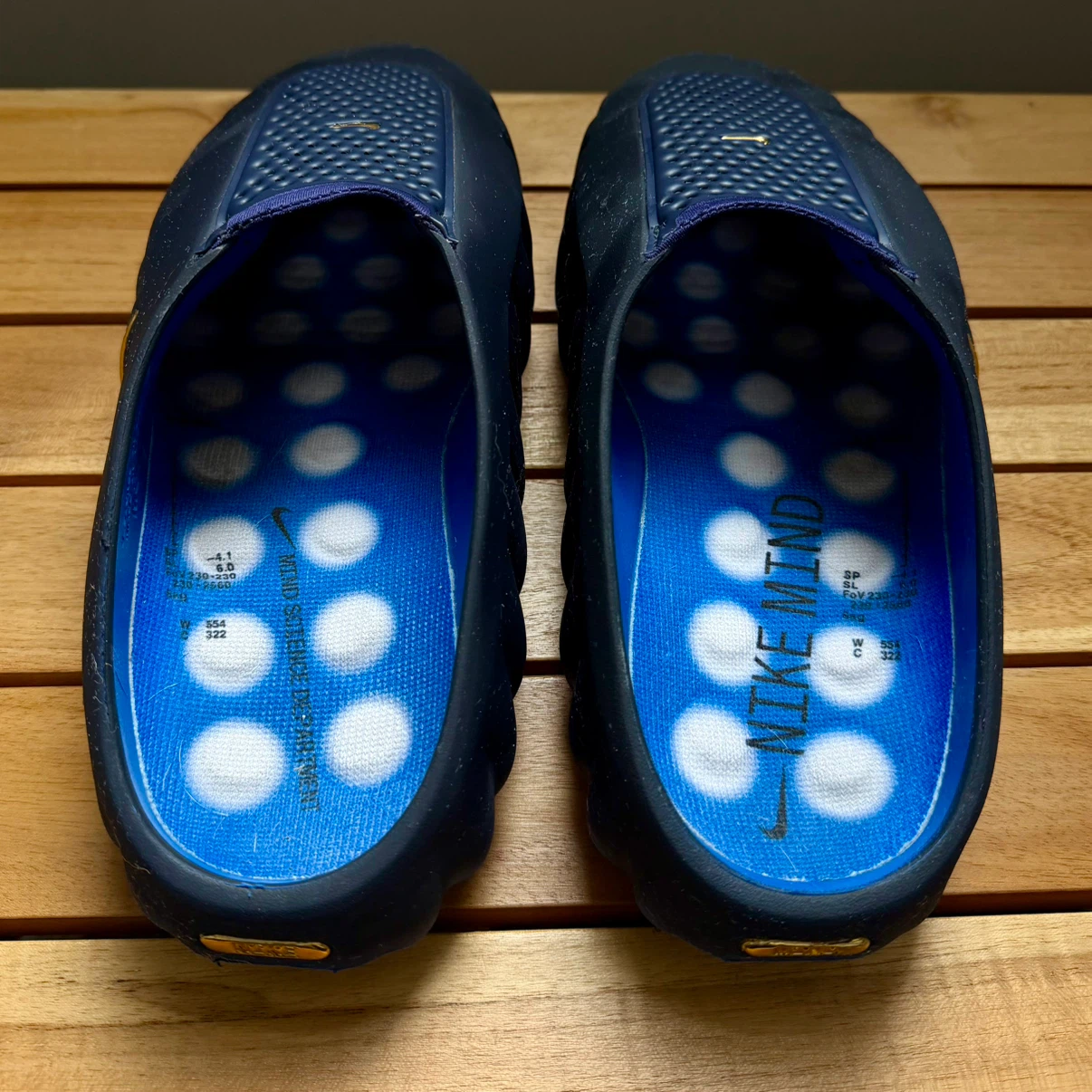 Nike Mind 001 Mules - Black/Blue - Size W9/M8 - photo 4