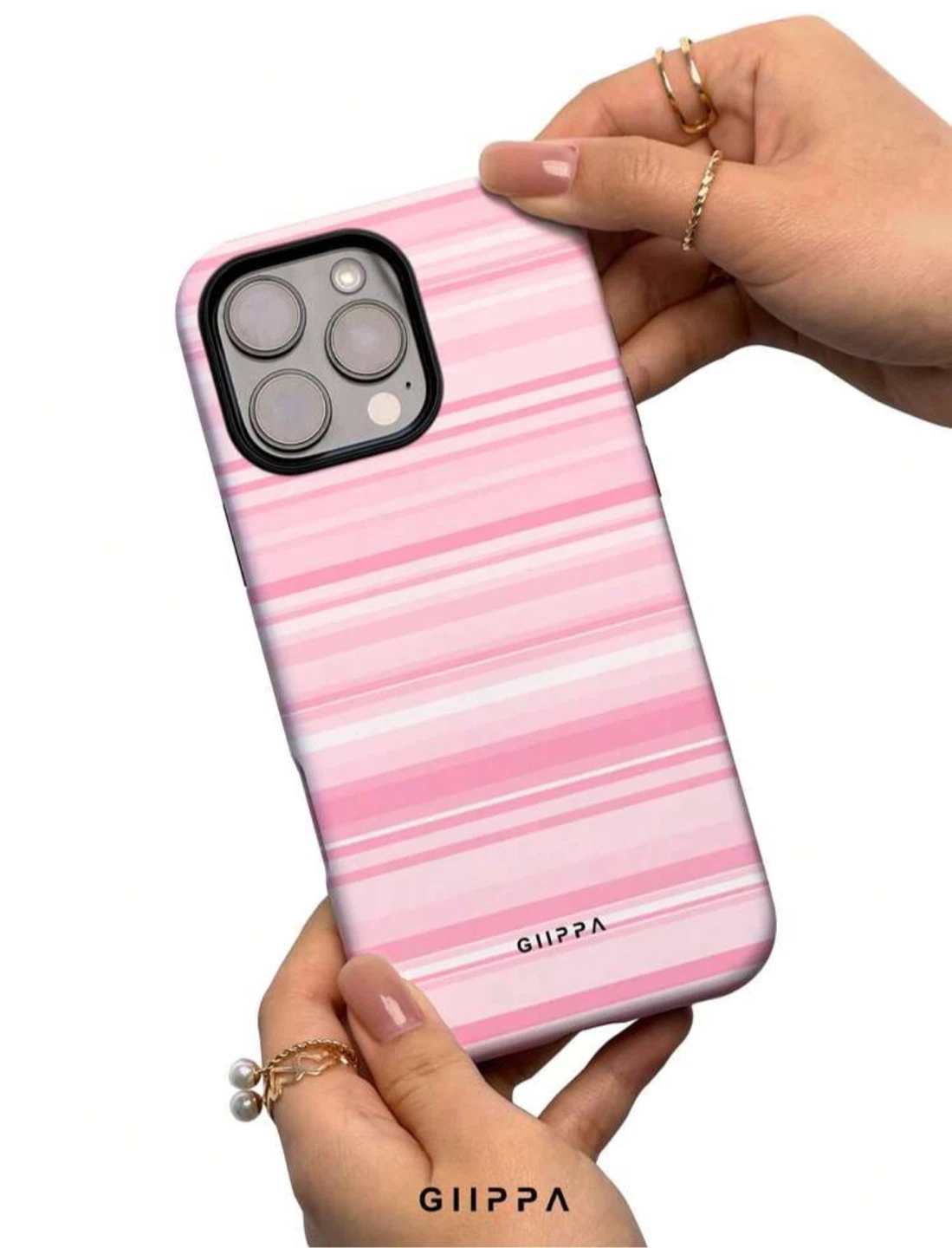 Giippa Pink Striped iPhone Case