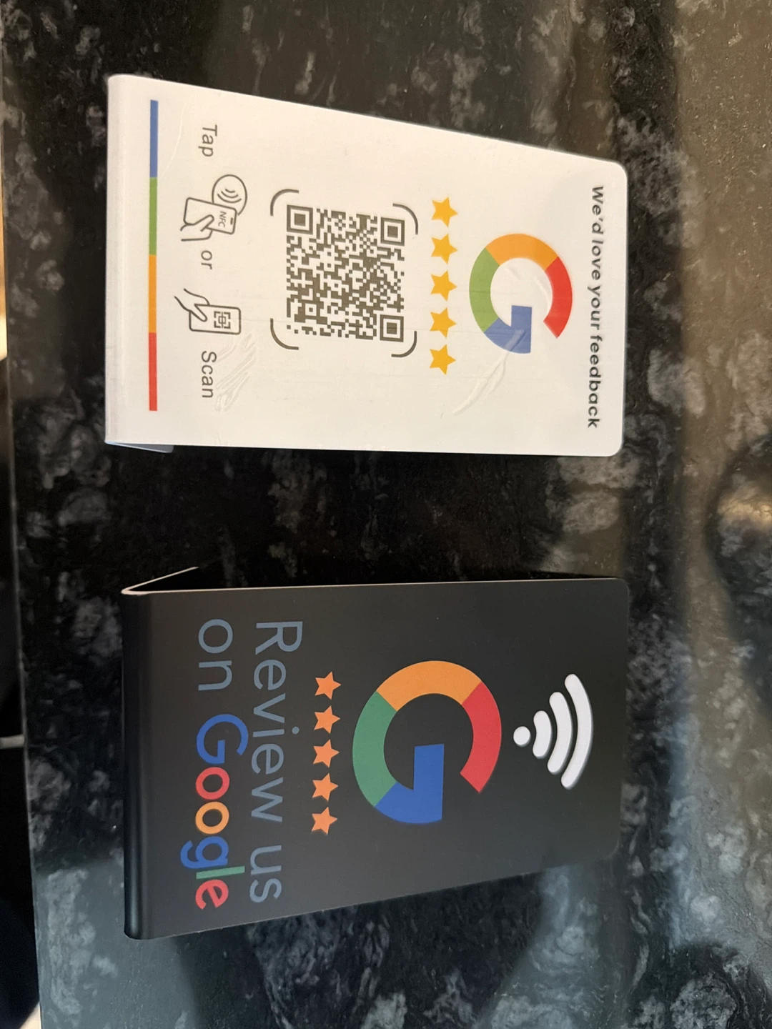 Google Review NFC + QR Code Stand – Business Review Sign