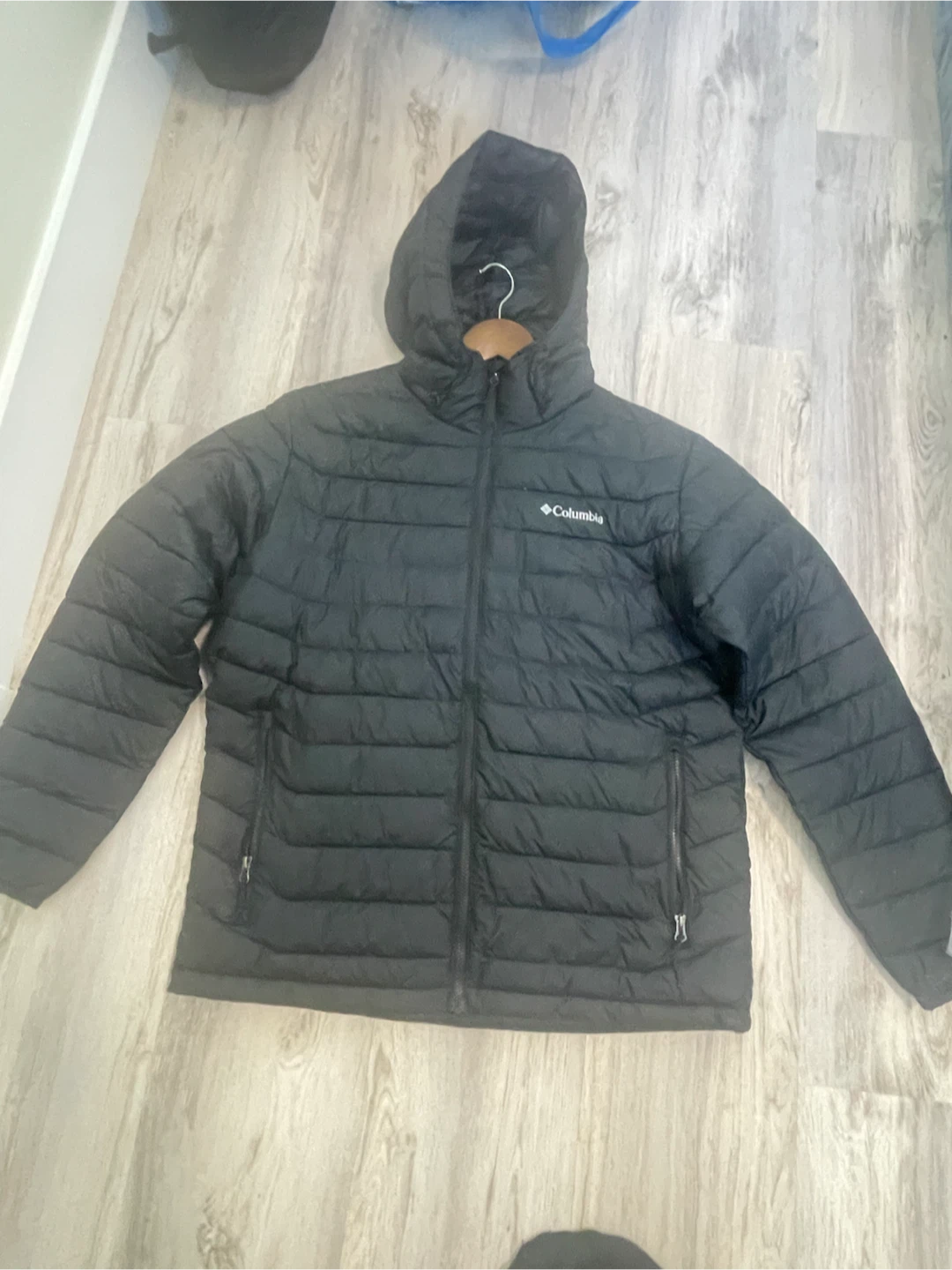 Columbia Omni-Heat Hooded Jacket - Black, Large