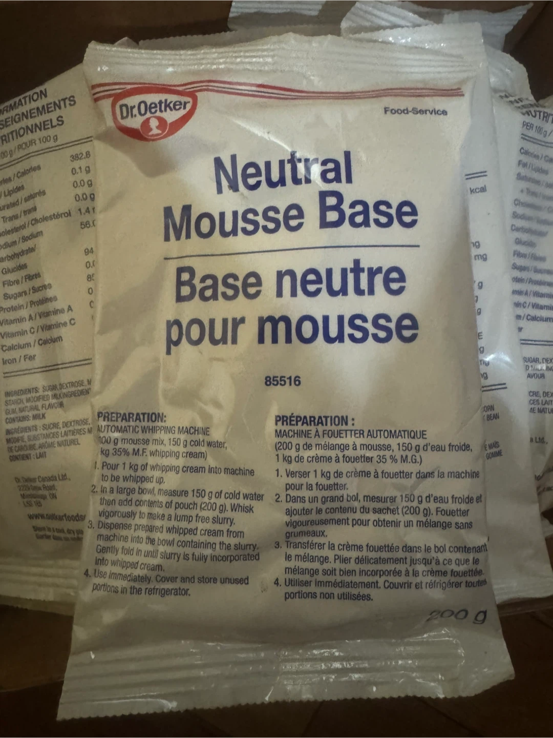 Dr. Oetker Neutral Mousse Base 200g