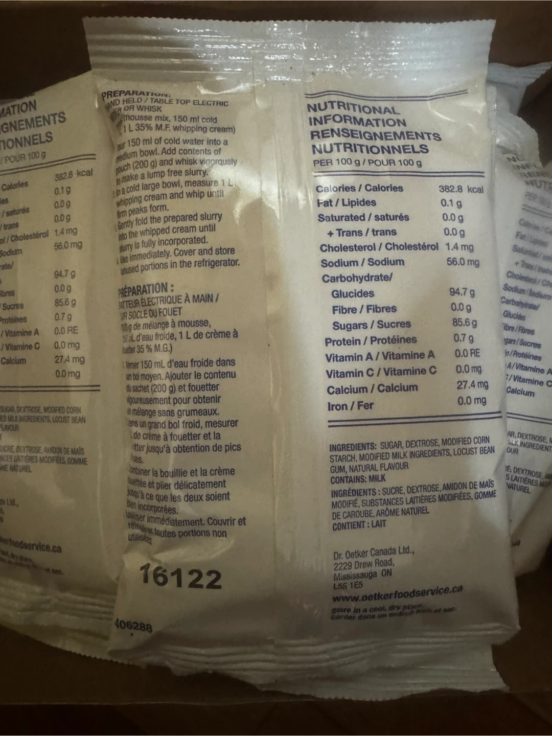 Dr. Oetker Neutral Mousse Base 200g - photo 2