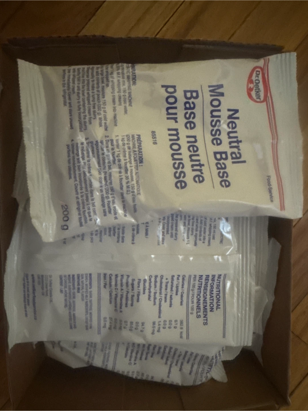 Dr. Oetker Neutral Mousse Base 200g - photo 3
