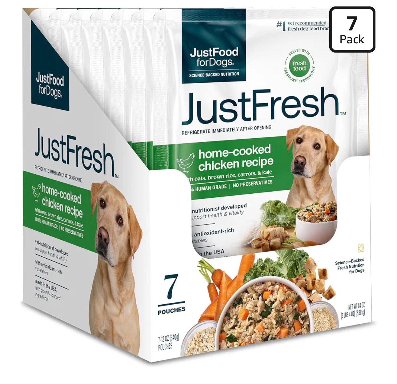JustFoodForDogs JustFresh Chicken Recipe 7-Pack