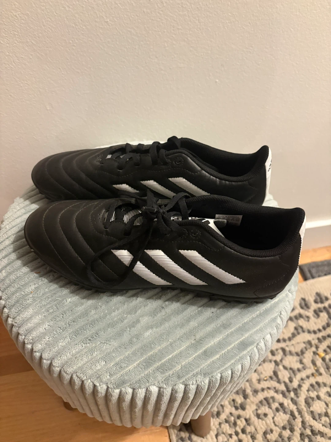 Adidas Black Soccer Turf Cleats