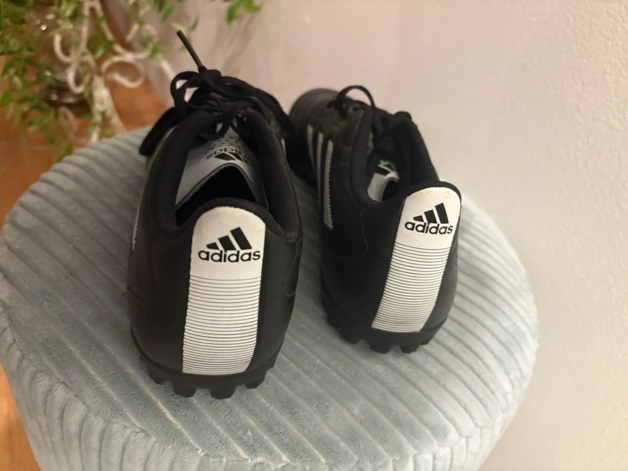 Adidas Black Soccer Turf Cleats - photo 2