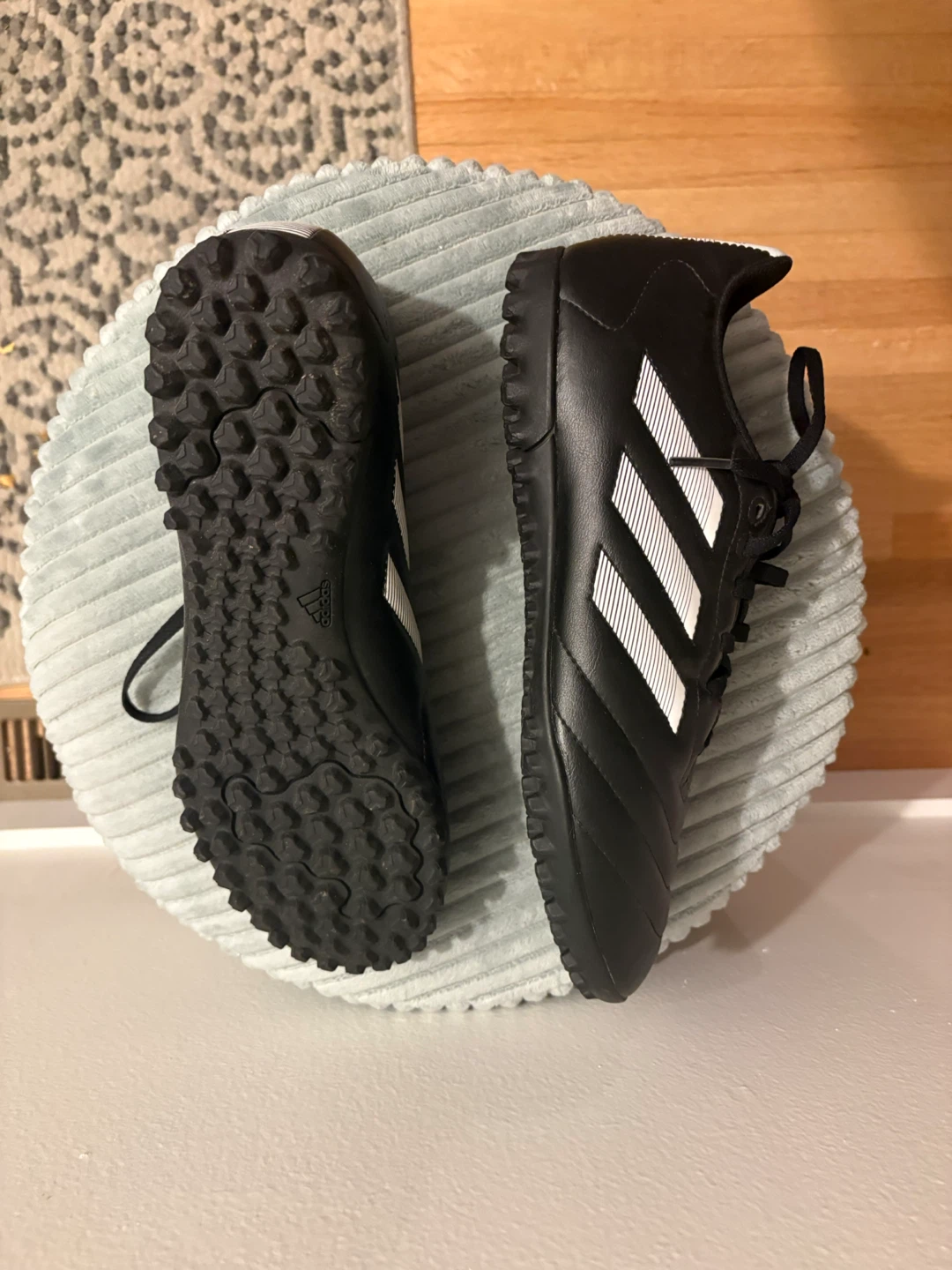 Adidas Black Soccer Turf Cleats - photo 4