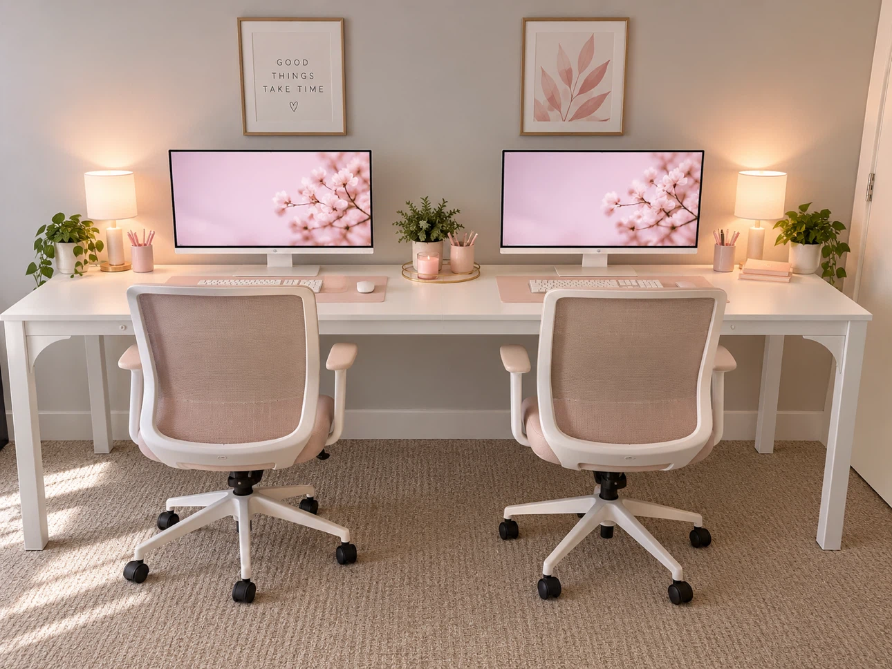 Double desk / table