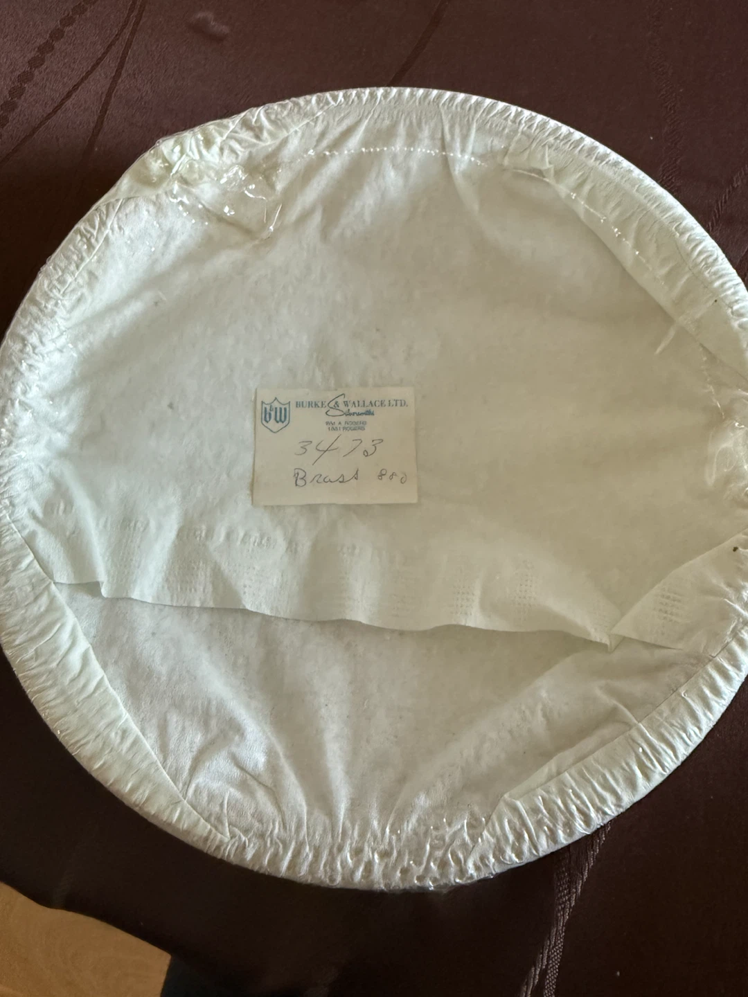 Wm. A. Rogers S.P. Brass Round Serving Tray - photo 2