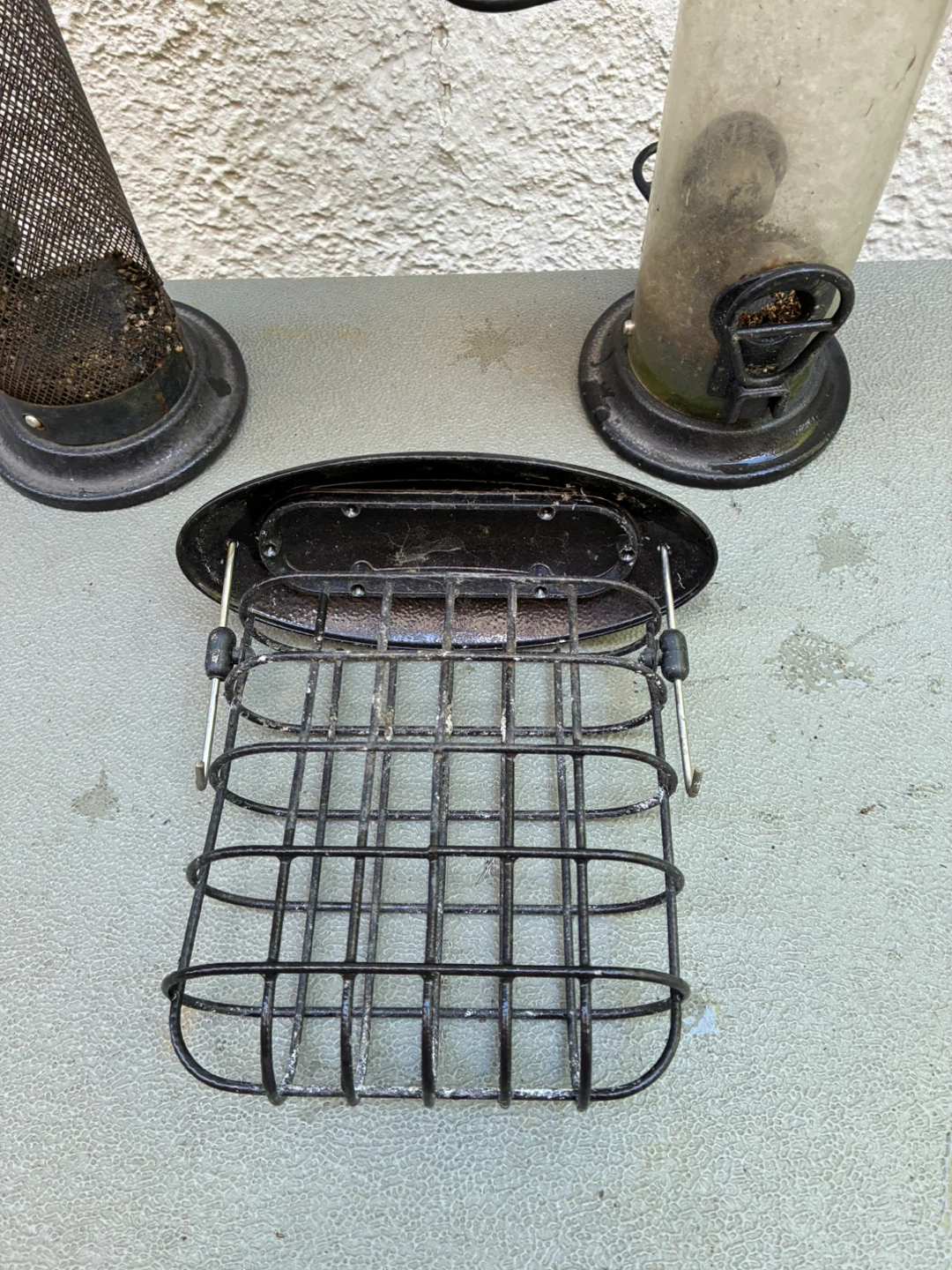 3 Wild Bird Feeders - Mesh Nyjer, Tube & Suet Cage - photo 4
