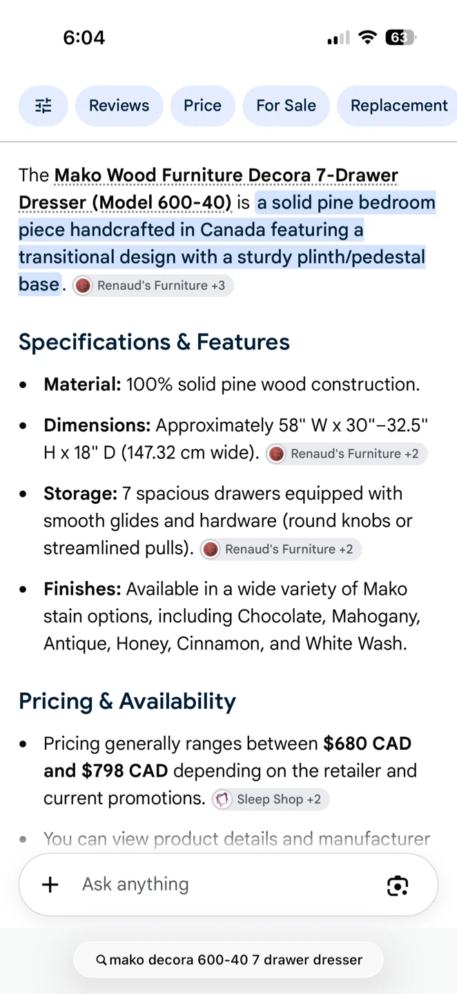Mako Wood Furniture Decora 7-Drawer Dresser - photo 5