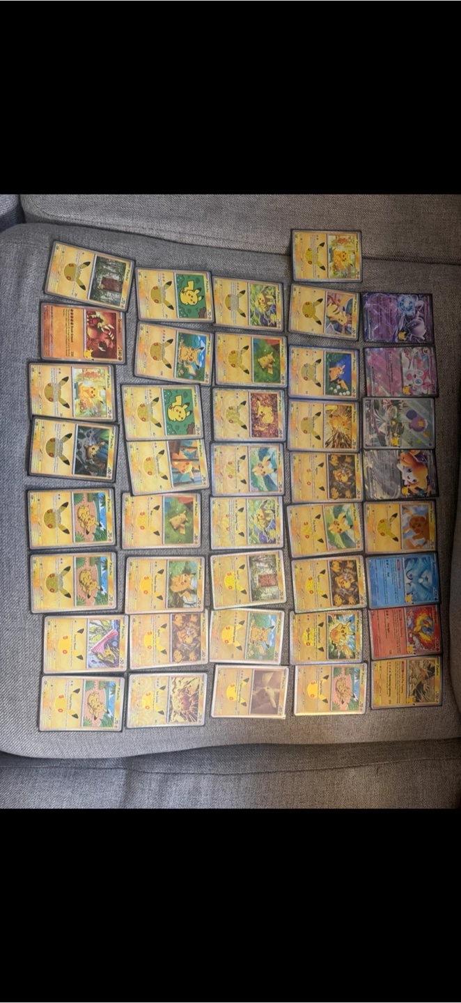 Large Collection of Pokemon Trading Cards