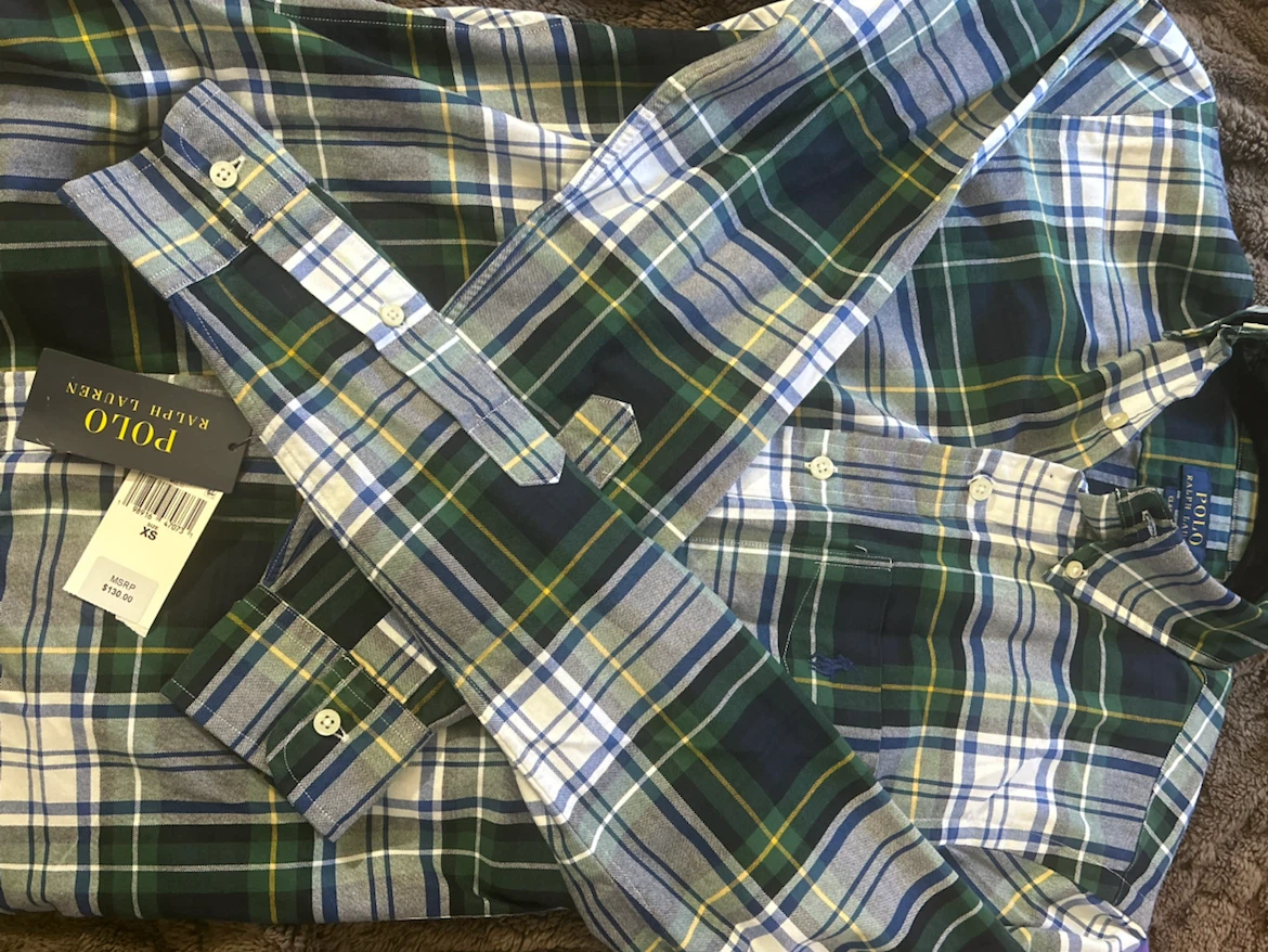 Polo Ralph Lauren Classic Fit Plaid Shirt Size XS - photo 3