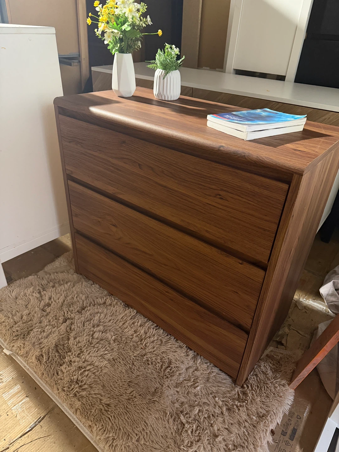 Modern 3-Drawer Wood Dresser - photo 2