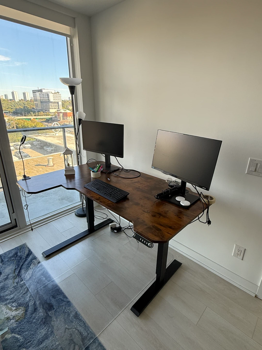 Daycia L-Shaped Adjustable Standing Desk - photo 2