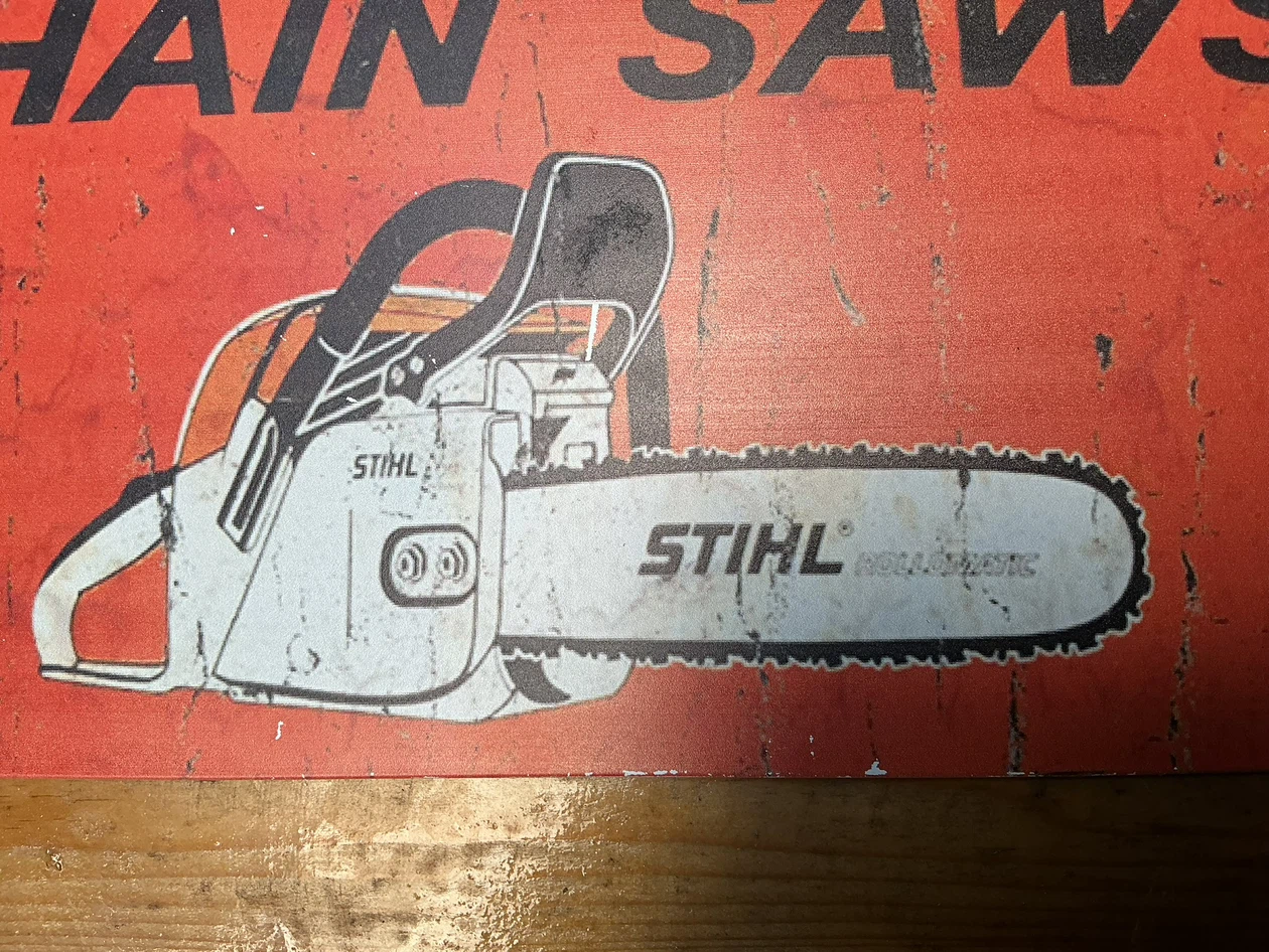 Vintage Style STIHL CHAIN SAWS Tin Sign ! - photo 3