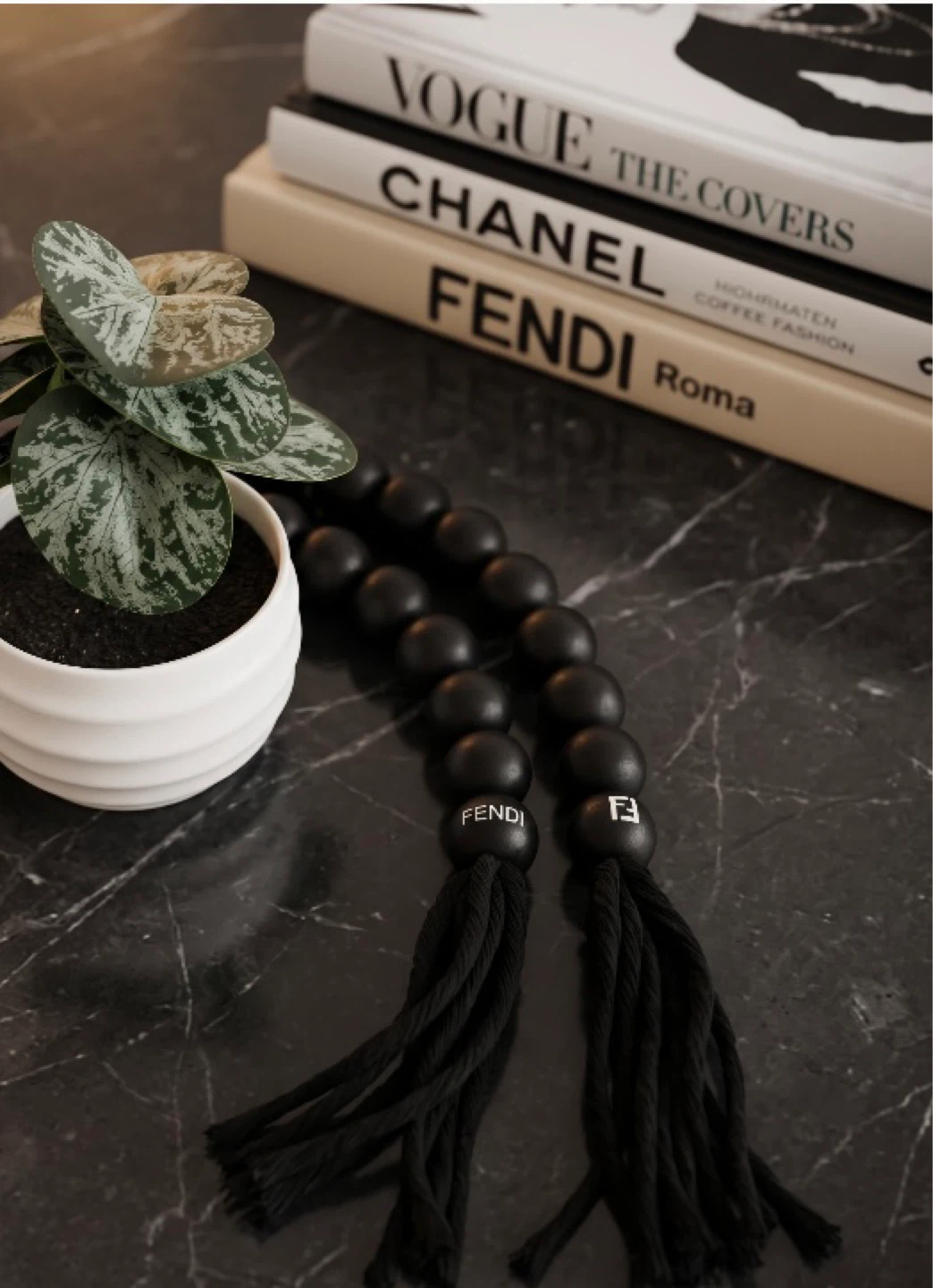 Fendi Decorative Wooden Beads