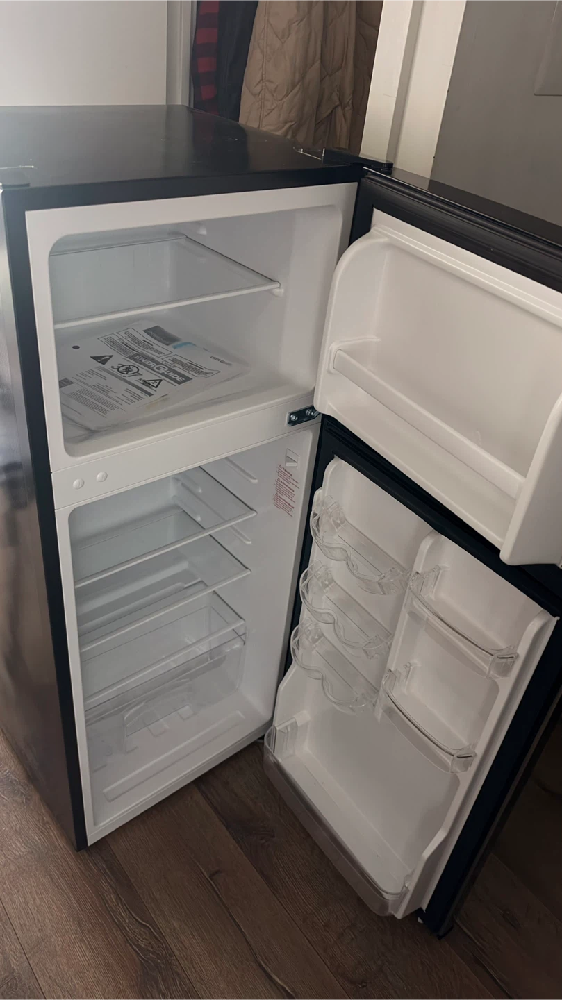 Insignia Stainless Steel Compact Fridge with Freezer - photo 2