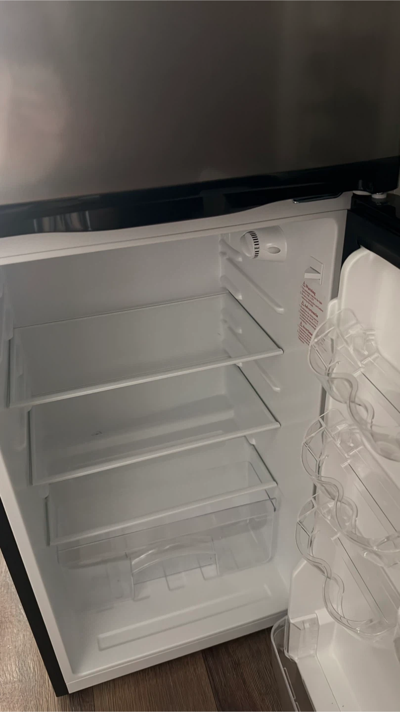 Insignia Stainless Steel Compact Fridge with Freezer - photo 3